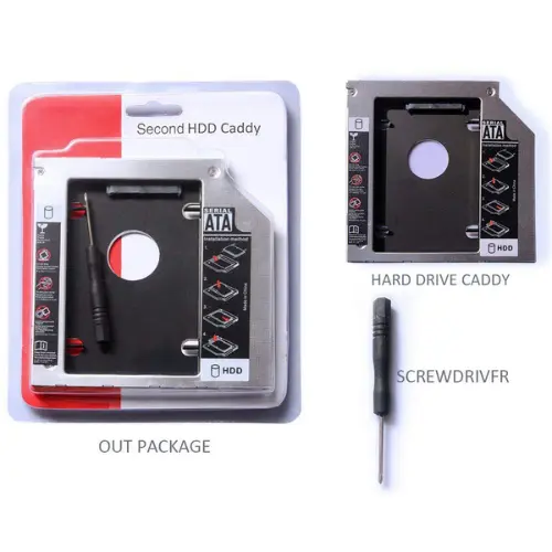 Second HDD CADDY-Secondary CD ROM Storage for Laptop